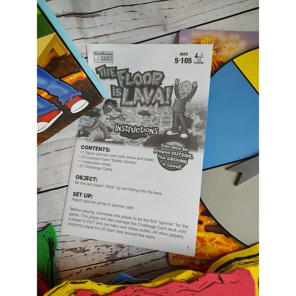Endless Games The Floor is Lava Interactive Board Game - Picture 5 of 6